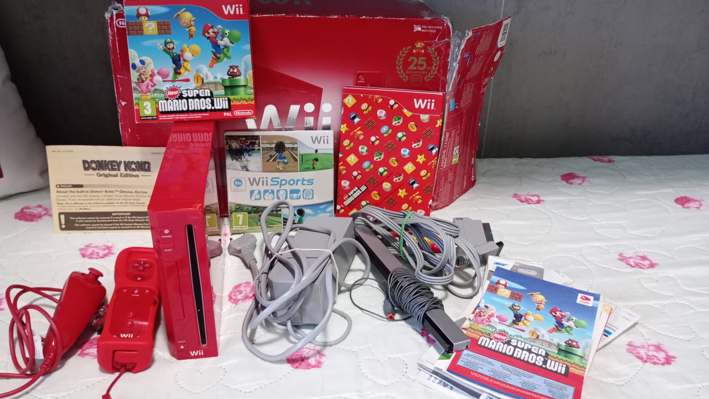 Nintendo Wii rossa (speciale Super Mario 25° anniversario)