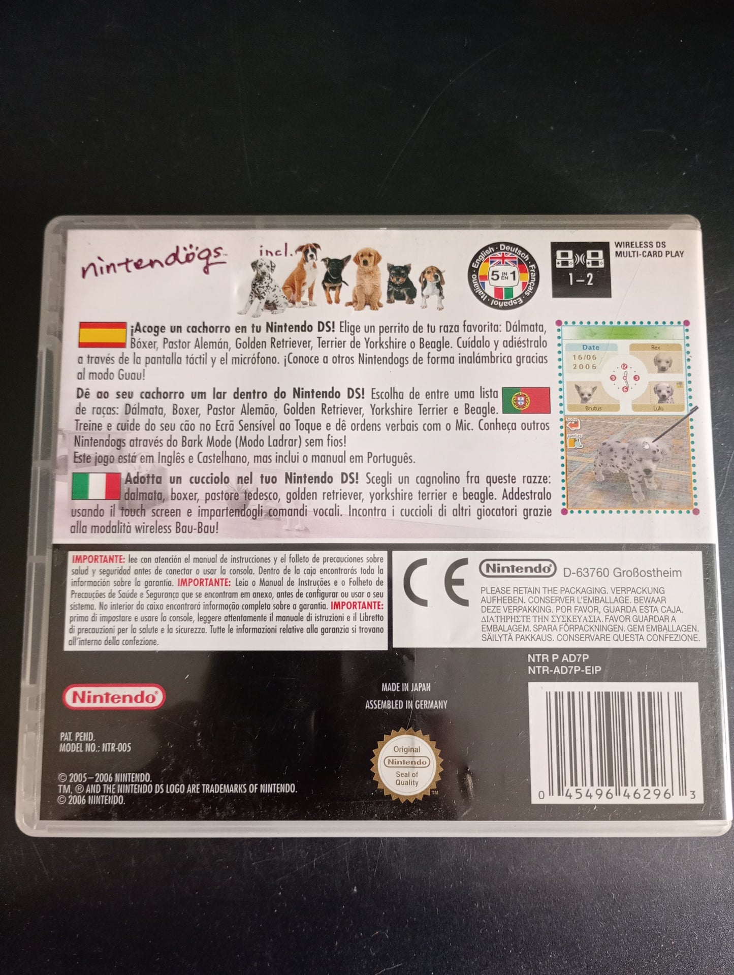Nintendogs: Dalmatians & Friends e Lab & Friends (solo scheda)